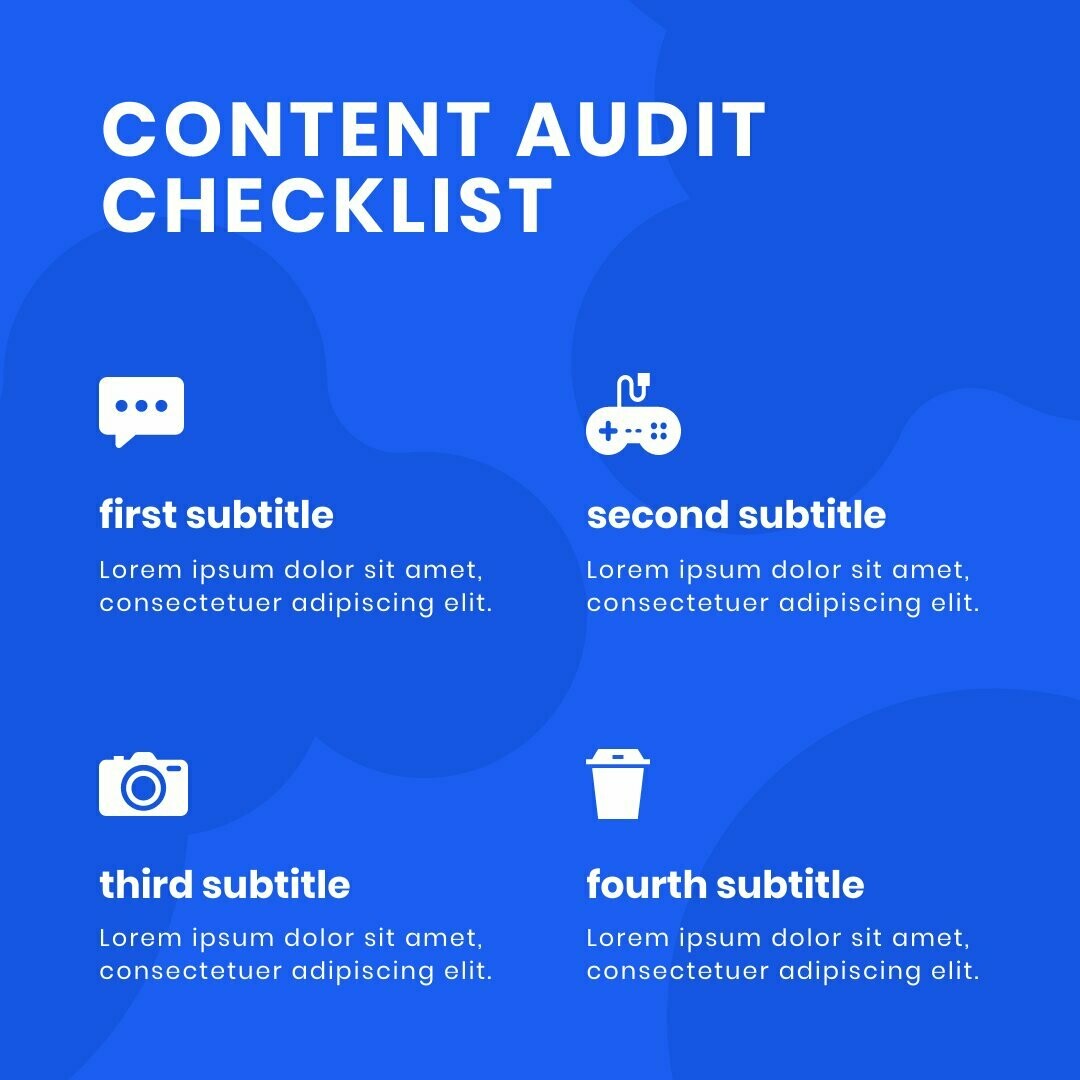Content Checklist Instagram Post