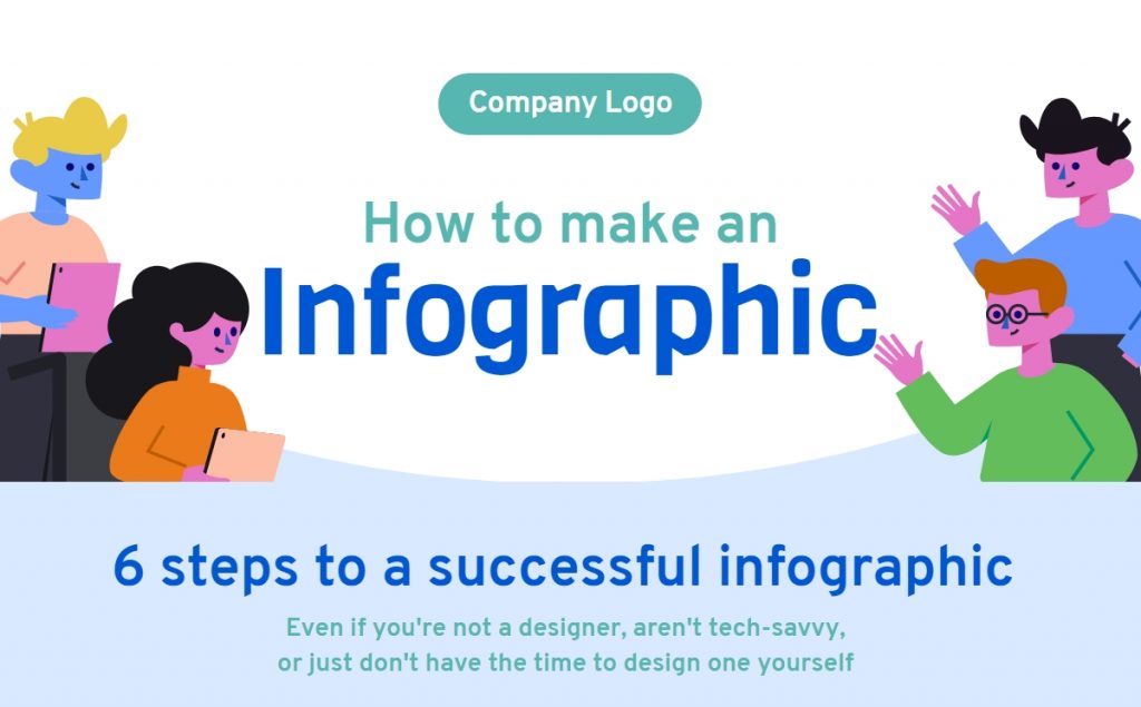 how to make an infographic - change text