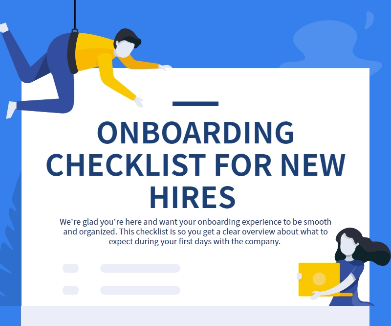 onboarding checklist infographic