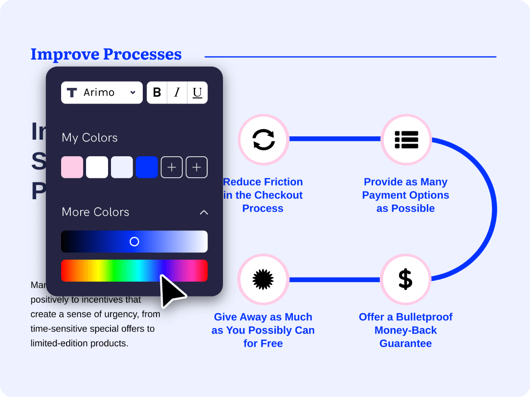 benefit - timeline maker change color