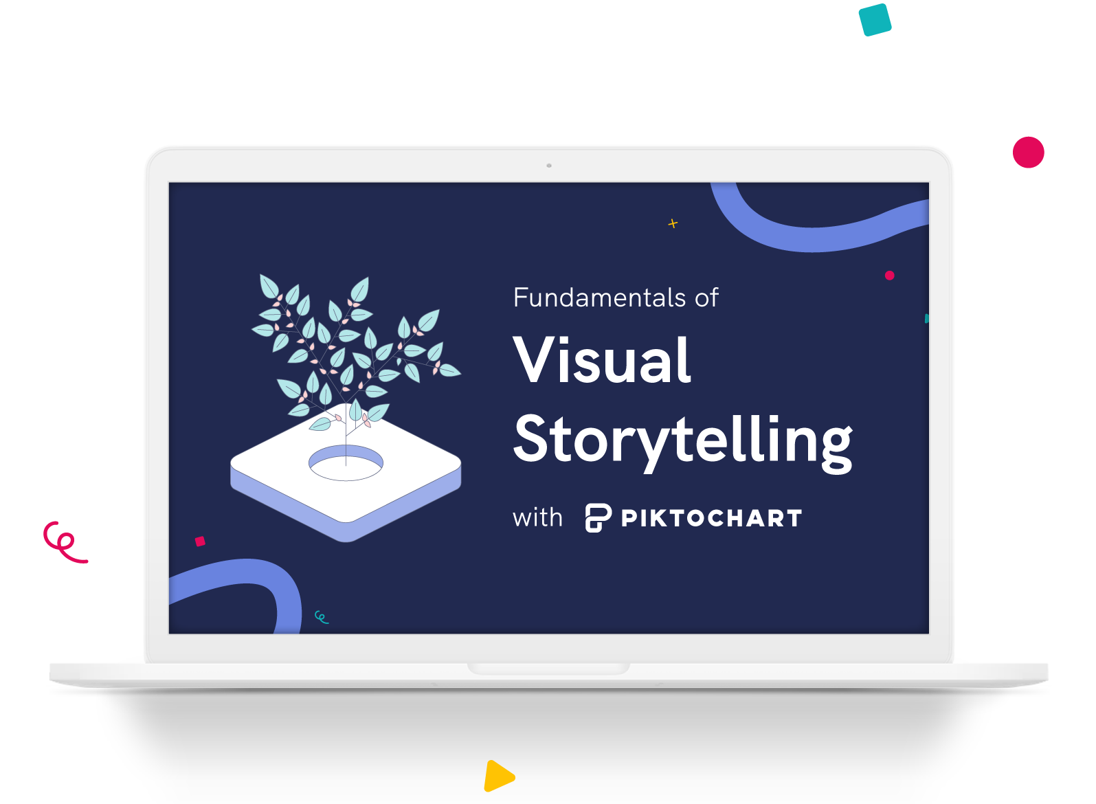 illustration showing piktochart visual storytelling course