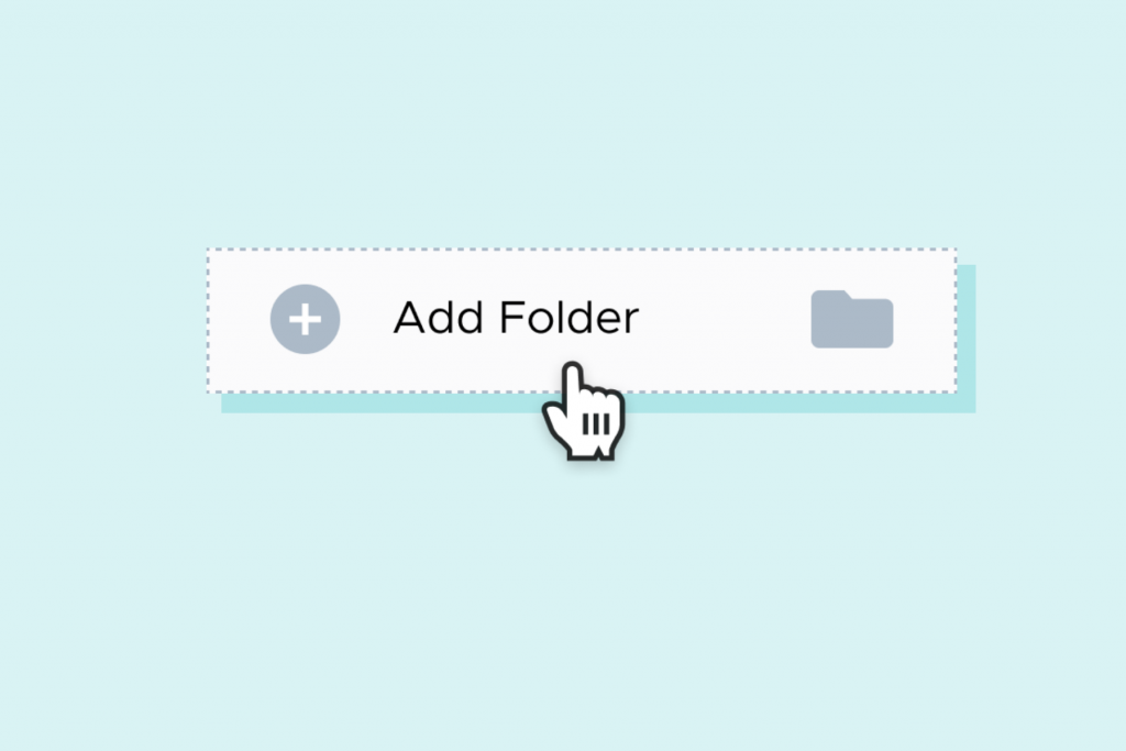 adding folders in Piktochart