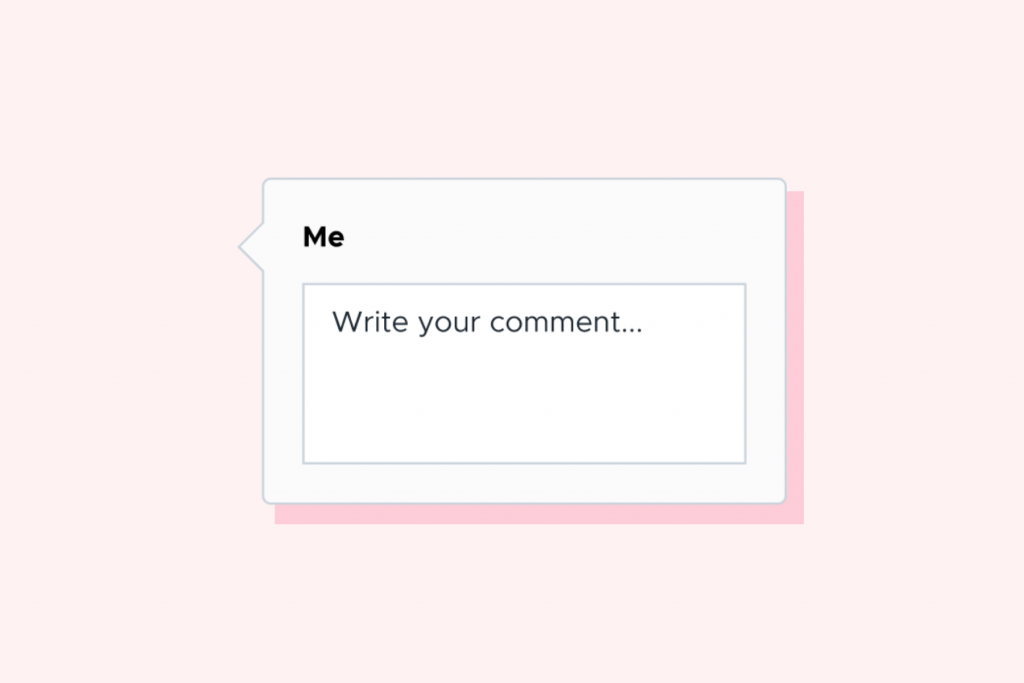 commenting in Piktochart
