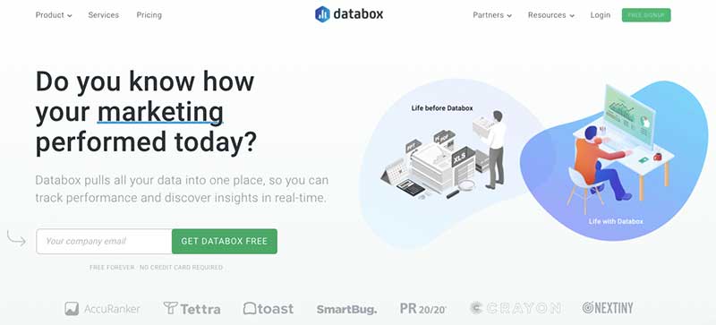 Databox tool for data visualization